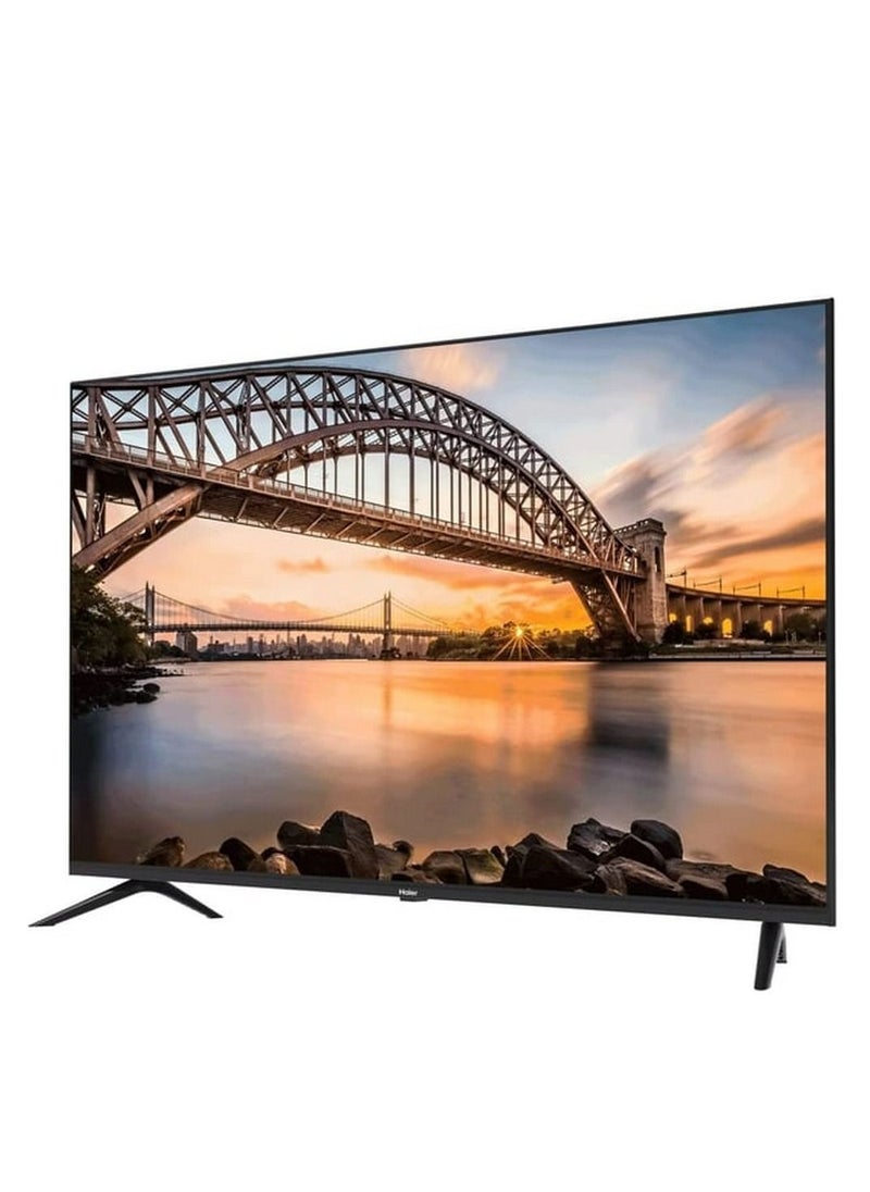 Haier - Haier H32K6G 32 Inch 4K UHD Smart TV with Android 11 Google Assistant, Google Play, Netflix, YouTube, Wi-Fi, Bluetooth - Black - Image 1