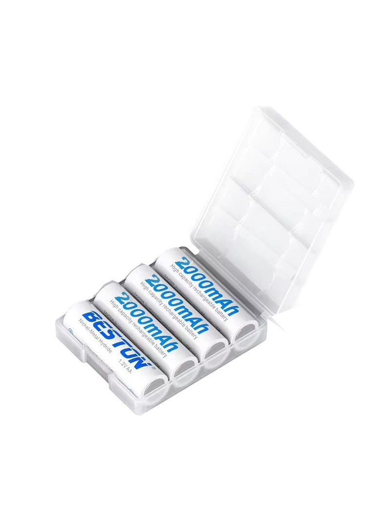 BESTON Beston AA Rechargeable 1.2V 2000mAh Batteries - Pack of 4  - Image 1