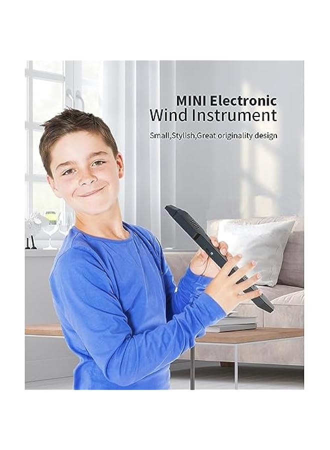 Generic Mini Saxophone Instrument, Digital Wind Instrument Portable Electronic Musical Instruments Set with 10 Tones Removable Nozzle Rechargeable Battery USB MIDI Connect  - Image 3