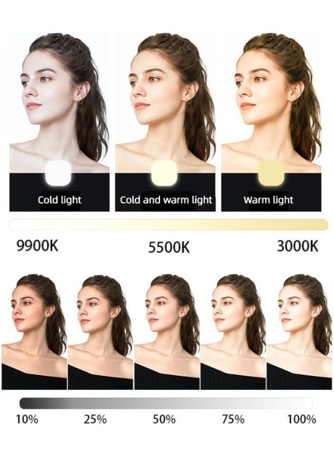 Mlbose M11 LED Video Lamp 4.5W Pocket LED Video Light – Portable Bi-Color Vlog Lamp with 2000mAh Battery, 3000K-9900K Dimmable, 64 LEDs, Clip & Hot Shoe Mount – M11 Photography Light - Image 3