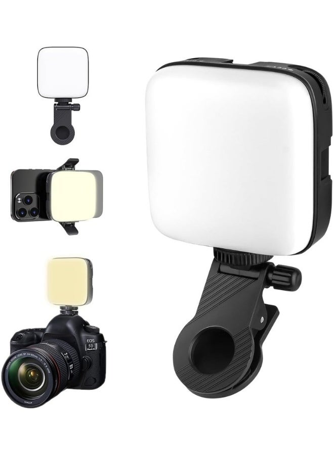 Mlbose M11 LED Video Lamp 4.5W Pocket LED Video Light – Portable Bi-Color Vlog Lamp with 2000mAh Battery, 3000K-9900K Dimmable, 64 LEDs, Clip & Hot Shoe Mount – M11 Photography Light - Image 1