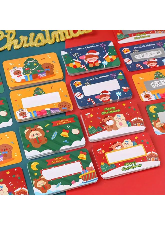 60Pcs Christmas Scratch Cards With Scraper And Marker For Holiday DIY Gifts - Image 3