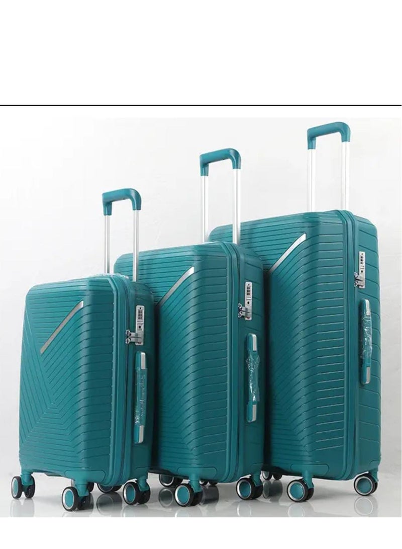 Unbreakable wheeled travel bags, durable material, heavy-duty double wheels