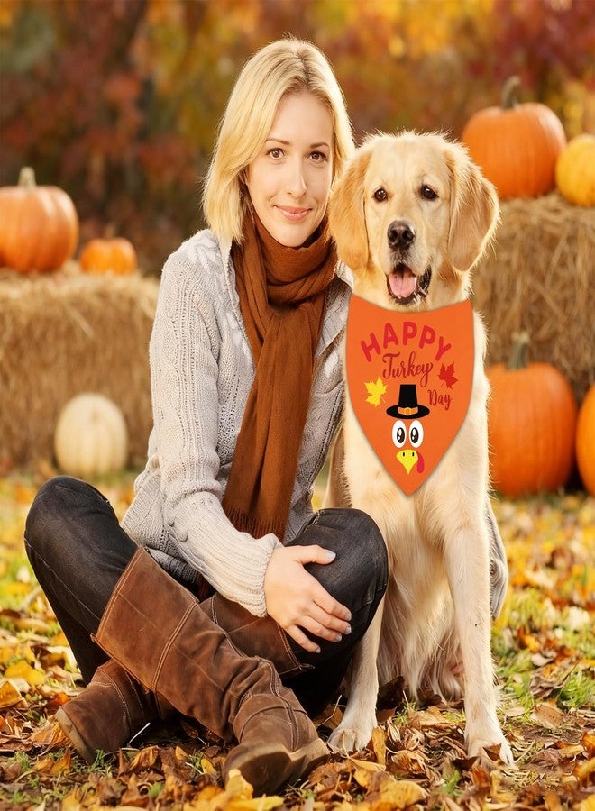 Bolake 3 Pack Fall Dog Bandanas Thanksgiving Dog Bandanas with Classic Thanksgiving Patterns Adjustable Triangle Accessories Scarf for Small Medium Large Dogs Cats Pets - Image 4