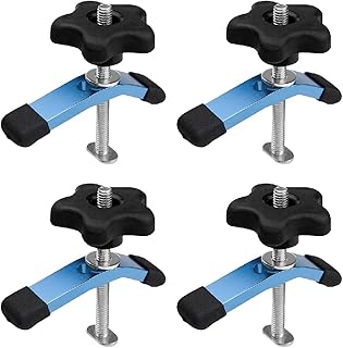 POWERTEC 71389-P2 T-Track Mini Hold-Down Clamp, 3-5/8" L x 3/4" Width, Set of 4 - Image 1