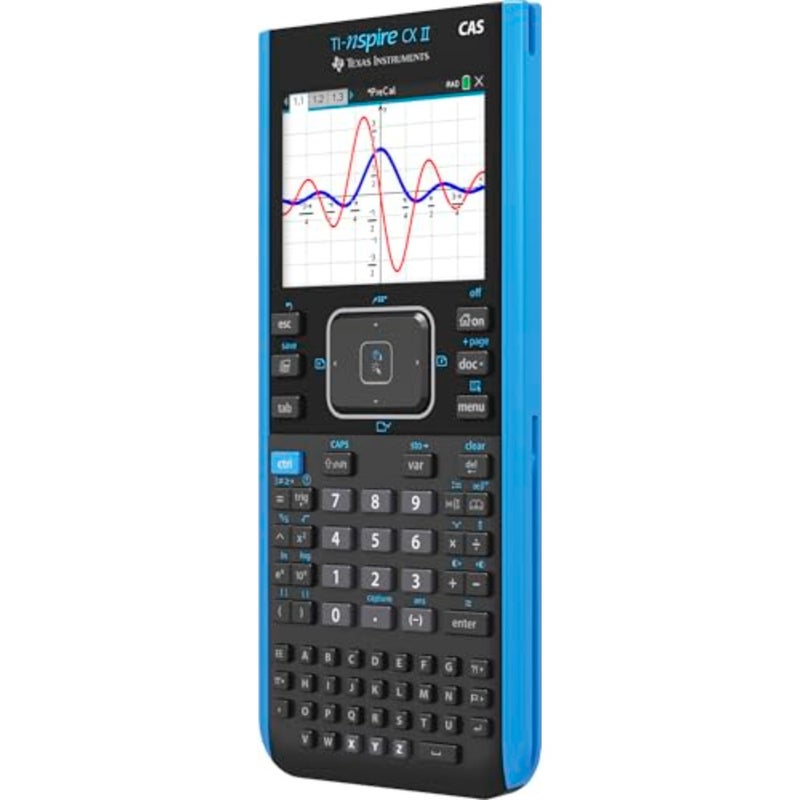 آلة حاسبة للرسوم البيانية الملونة من TI-Nspire CX II CAS مع برنامج للطلاب للكمبيوتر الشخصي/Mac ونظام جبر الكمبيوتر المتقدم، مثالية لفصول الرياضيات والعلوم، تصميم أسود - Image 5