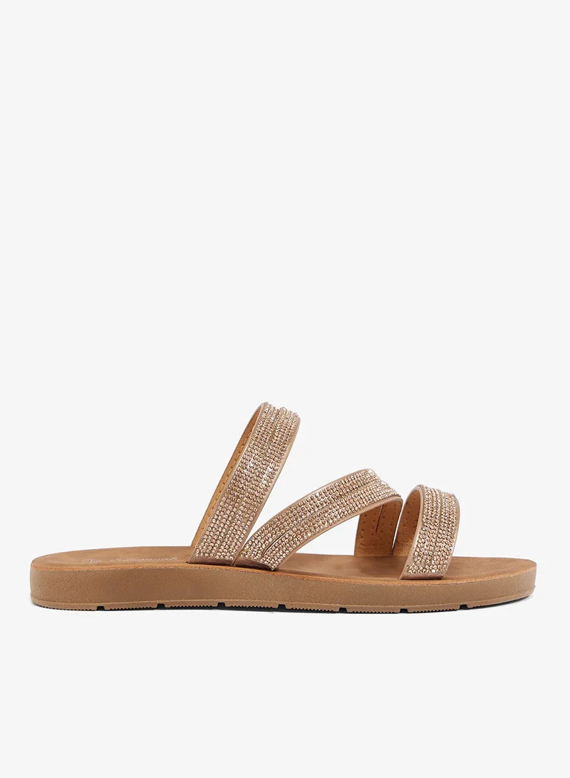 Savannah Collection Casual Flat Sandal