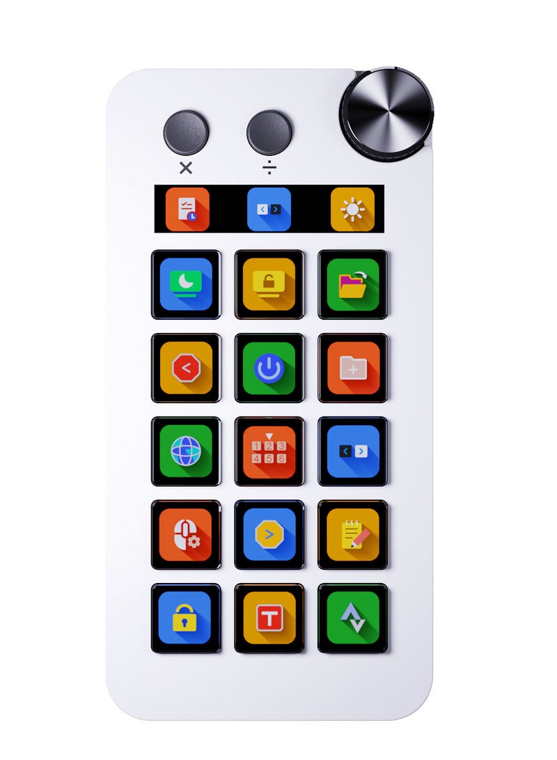 MiraBox Stream Dock Custom Visual Keyboard with 15 LCD Keys – Dynamic Gif Icons, Screenshot Icons, Multi-Function Buttons, One-Click Operations – Programmable Control Console for Streaming & Work - Image 1