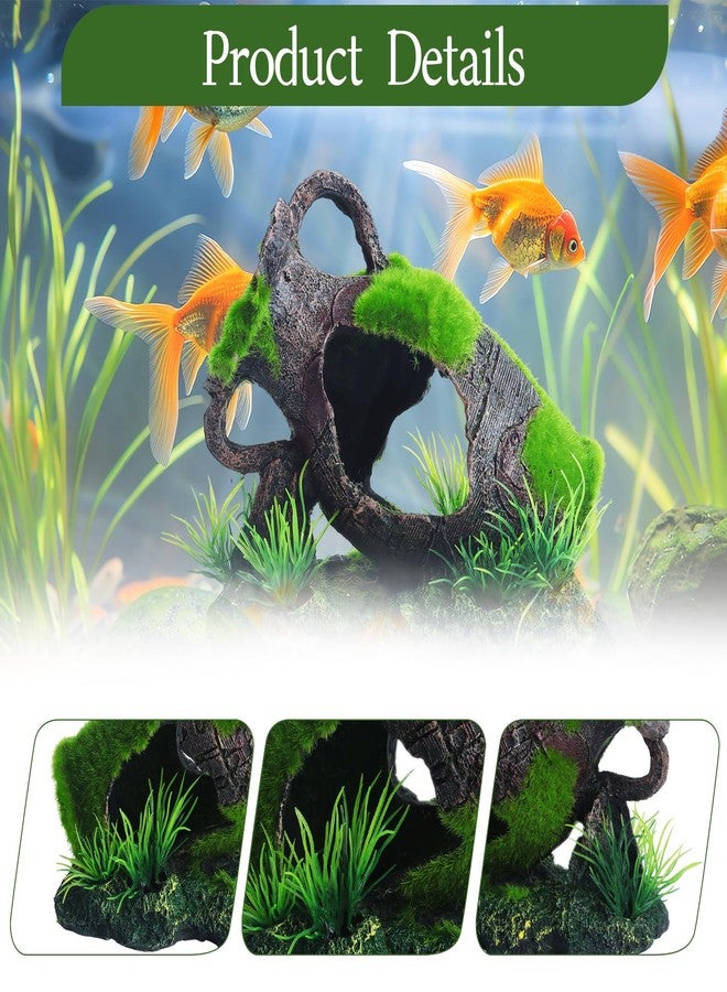 Saim Aquarium Artificial Vase Decoration, Crafts Landscaping Decor Fish Tank Ornament for Betta Cichlids Hideaway Cave, Gold Fish Hideout - Image 4