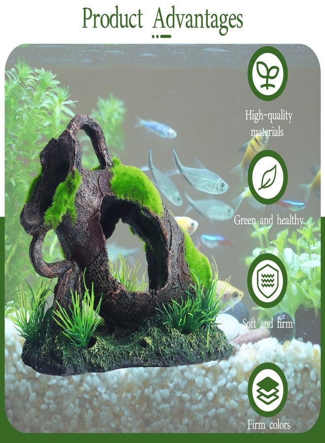 Saim Aquarium Artificial Vase Decoration, Crafts Landscaping Decor Fish Tank Ornament for Betta Cichlids Hideaway Cave, Gold Fish Hideout - Image 5