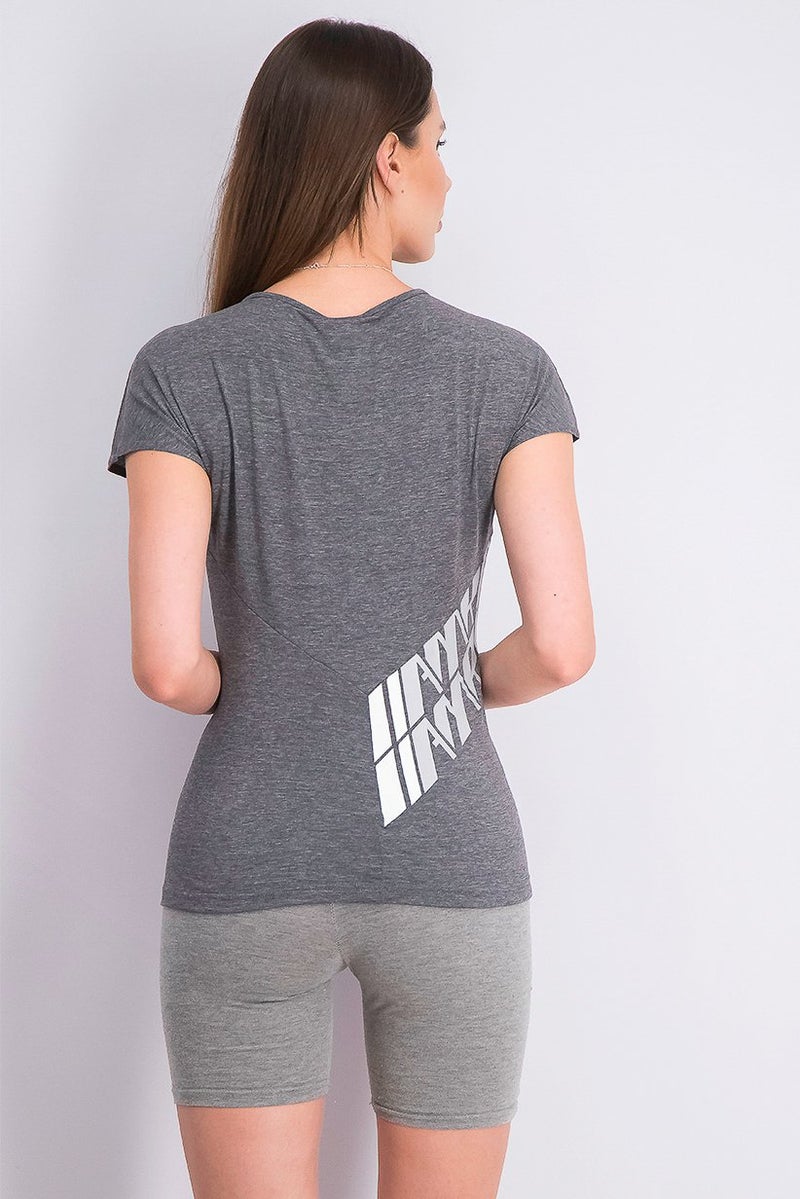 Reebok Women Crossfit Activchill Cotton Tee, Black - Image 2