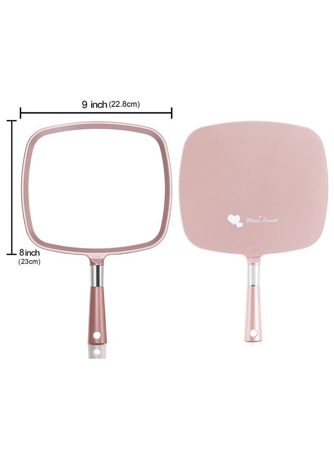 Miss Sweet Handheld Mirror Makeup Mirror (Rose Gold) - Image 3