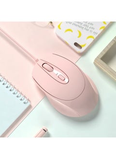 For Dell Xiaomi HP Mouse Mute Laptop Wireless Huawei Lenovo Ergonomic Apple-Color:Sakura Pink [silent Button♡Ergonomic Design Qingying-Interface:Official Standard
