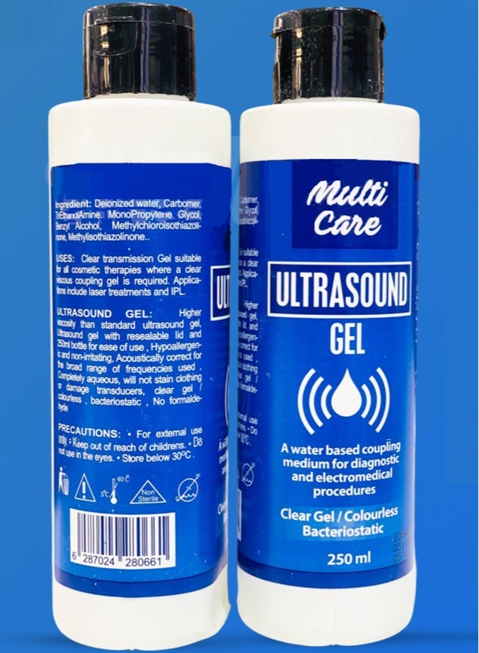 Saco SACO Clear Ultrasound  Gel Colourless Bacteriostatic for Ultrasound and Doppler Machines and Monitors 250ml ( 2 Pack )  - Image 4