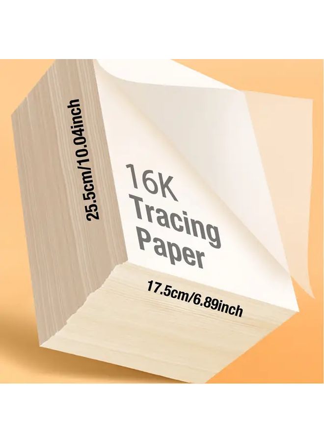 100 Sheets A5 Tracing Paper for Art and Calligraphy Heavy Duty Compatible with Pencil Marker - Image 4