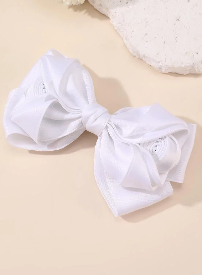 Take Two Solid Bow Hair Clip