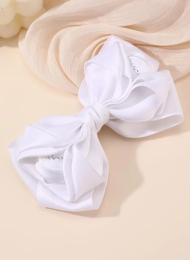 Take Two Solid Bow Hair Clip