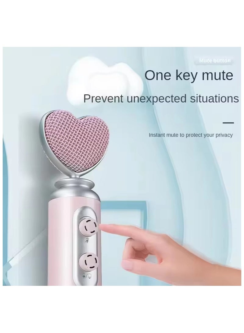 ميكروفون مكثف احترافي فعال لتقليل الضوضاء بمنفذ USB للهواتف المحمولة وأجهزة الكمبيوتر والبث المباشر باللون الوردي - Image 5