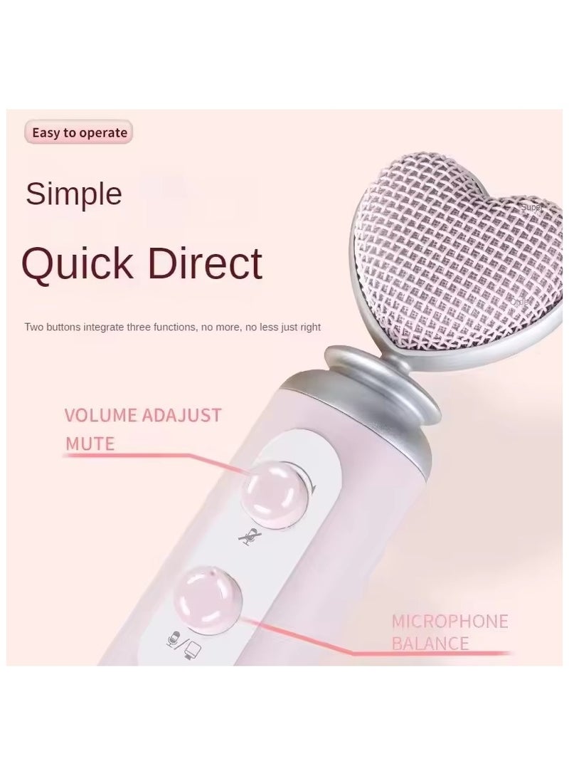 ميكروفون مكثف احترافي فعال لتقليل الضوضاء بمنفذ USB للهواتف المحمولة وأجهزة الكمبيوتر والبث المباشر باللون الوردي - Image 4