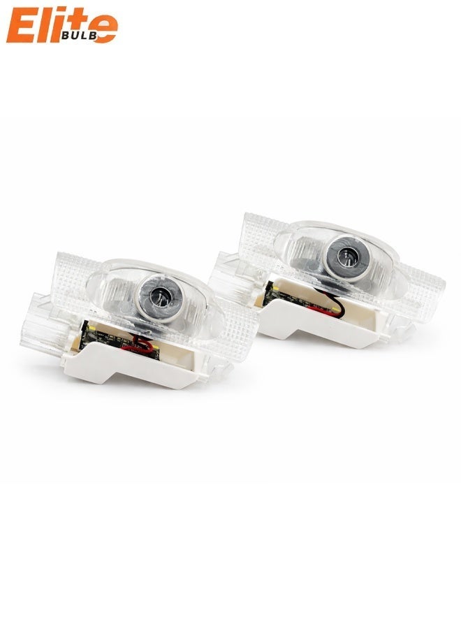 Elite Bulb LED Car Door Logo Projector Lights Plug and Play Ghost Shadow Courtesy Lamp Wireless No Drilling for Compatible Vehicles 2PCS Set - Image 1