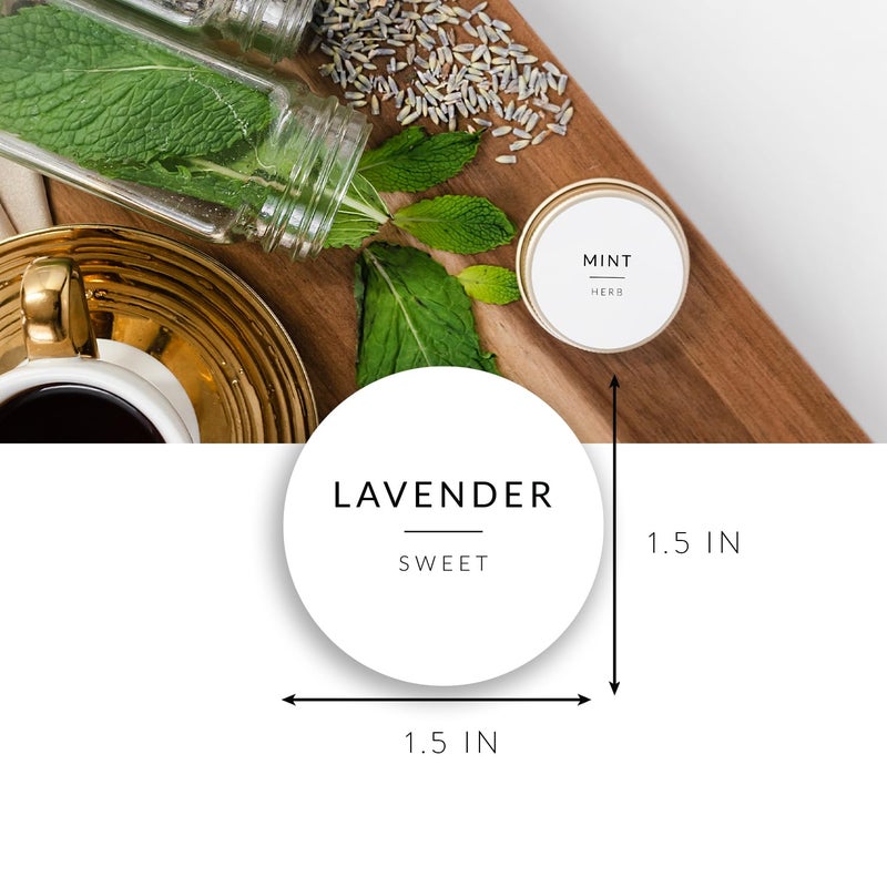 SAVVY & SORTED Minimalist Round Spice Labels for Lids - 140 Spice Jar Labels for Spice Containers - Waterproof Kitchen Labels for Spice Jars - Spice Organization Labels Herb Seasoning Pantry Labels - Image 3