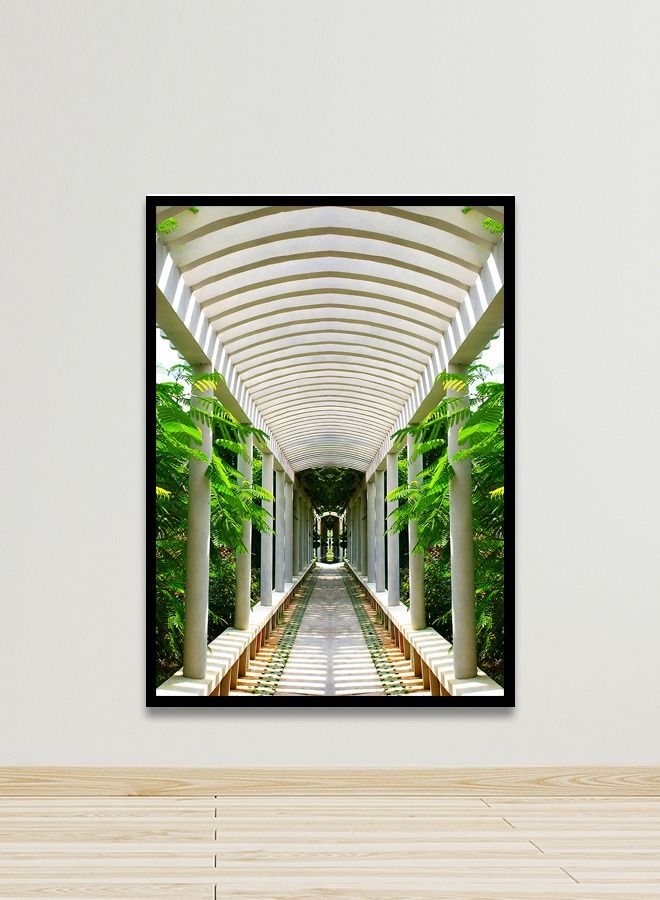 Marktna Canvas Wall Art For Wall Decoration Modern Design With A Hollow Black Frame Size 120x80cm One Piece - Image 1