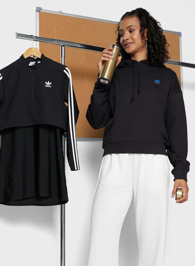 adidas أديداس هودي أسود أوريجينالز للنساء