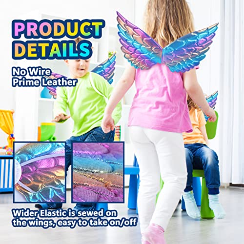 Creatoy Toddler Fairy-Wings Unicorn-Wings Dress Up for Girls with Unicorn Horn Headband Unicorn Accessories Princess Birthday Party Supplies Halloween Favors - Image 5
