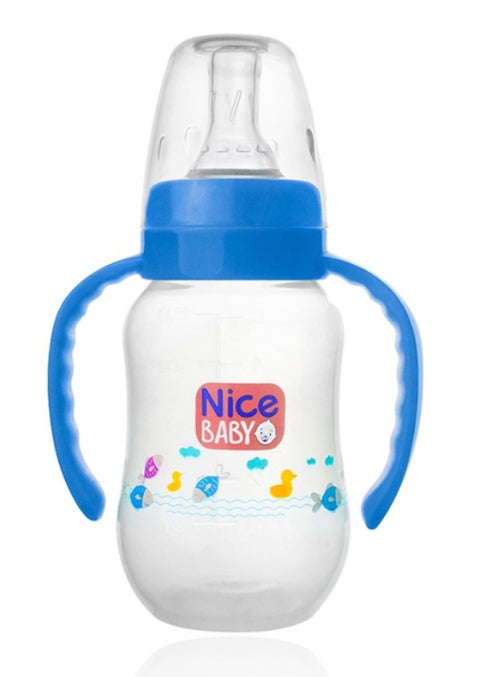 Nice Baby Feeding bottle With hand 150 ml - Blue - Multishape