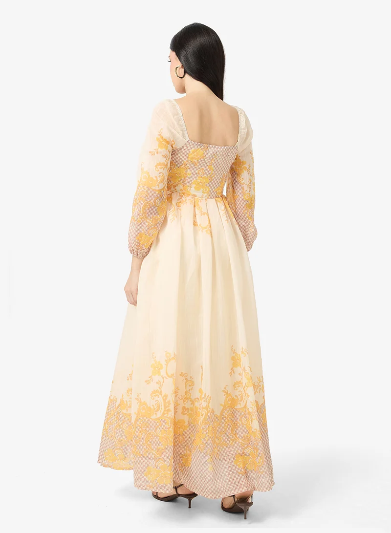 Ella Limited Edition Abstract Print A-line Dress