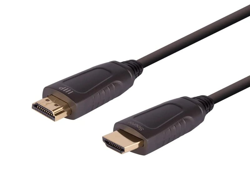 Monoprice كابل HDMI معتمد من Monoprice بسرعة فائقة 8K - HDMI 2.1، 8K@60Hz، 4K@120Hz، 48Gbps، HDR، VRR، كابل بصري نشط (AOC)، 49 قدم، أسود - Image 2
