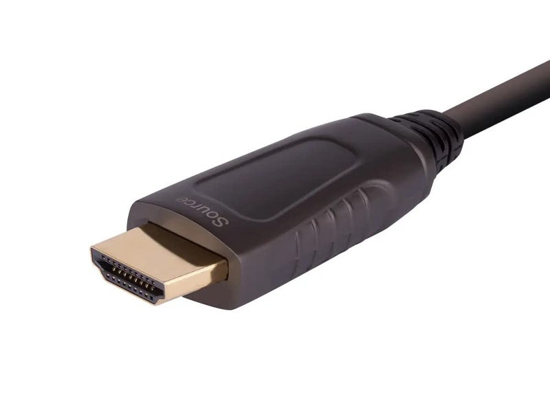 Monoprice كابل HDMI معتمد من Monoprice بسرعة فائقة 8K - HDMI 2.1، 8K@60Hz، 4K@120Hz، 48Gbps، HDR، VRR، كابل بصري نشط (AOC)، 49 قدم، أسود - Image 4