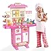 Doloowee Kids Kitchen Playset Kitchen Toy for Toddlers 35 with 40 Accessories Toy Kitchen Set for Kids Ages 48 Pretend Toy for Kids Girls Boys - Image 2