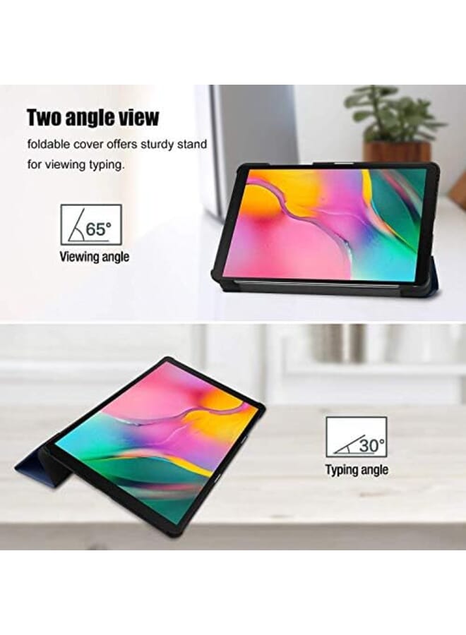 Procases Galaxy Tab A 8.0 2019 Case T290 T295 Slim Light Cover Trifold Stand Hard Shell Folio Case For 8.0 Inch Galaxy Tab A 2019 Without S Pen Model Sm T290 Wi Fi Sm T295 Lte Navy - Image 4