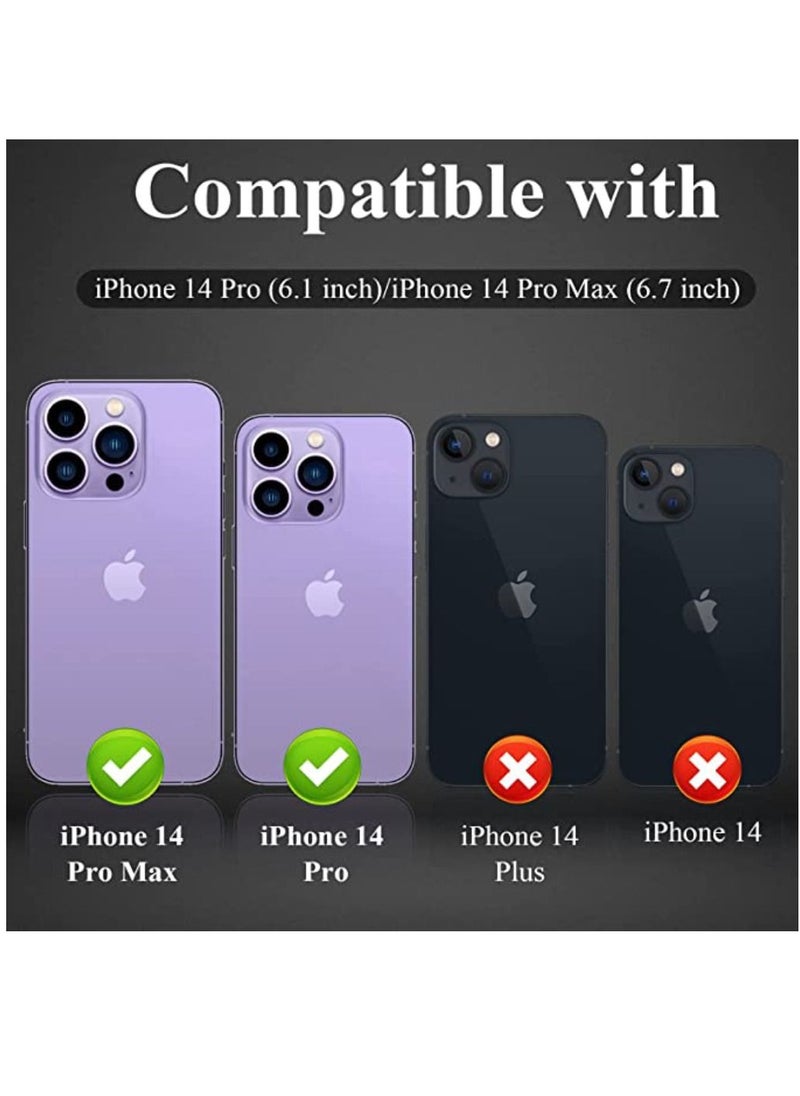 DIGI CORE iPhone 14 Pro Camera Lens Protector Compatible With Apple iPhone Keep Original Camera HD Glass iPhone 14 Pro Max Camera Lens Protector Black  - Image 3