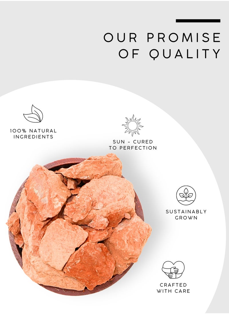 Awafi Mill AWAFI MILL Red Multani Mitti Chunks | Natural Clay Lumps | Deep Cleansing | For Skin & Face Packs  - Image 5