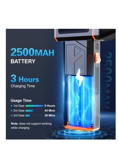 LIVVY Compressed Air Duster Turbo Fan Electric Air Duster 130000RPM Super Powerful Turbo Dry Fast Jet Fan Air Blower Gun Rechargeable Cordless Computer Electronic Keyboard PC Fan Car Cleaning Refillable Air Duster  - Image 3