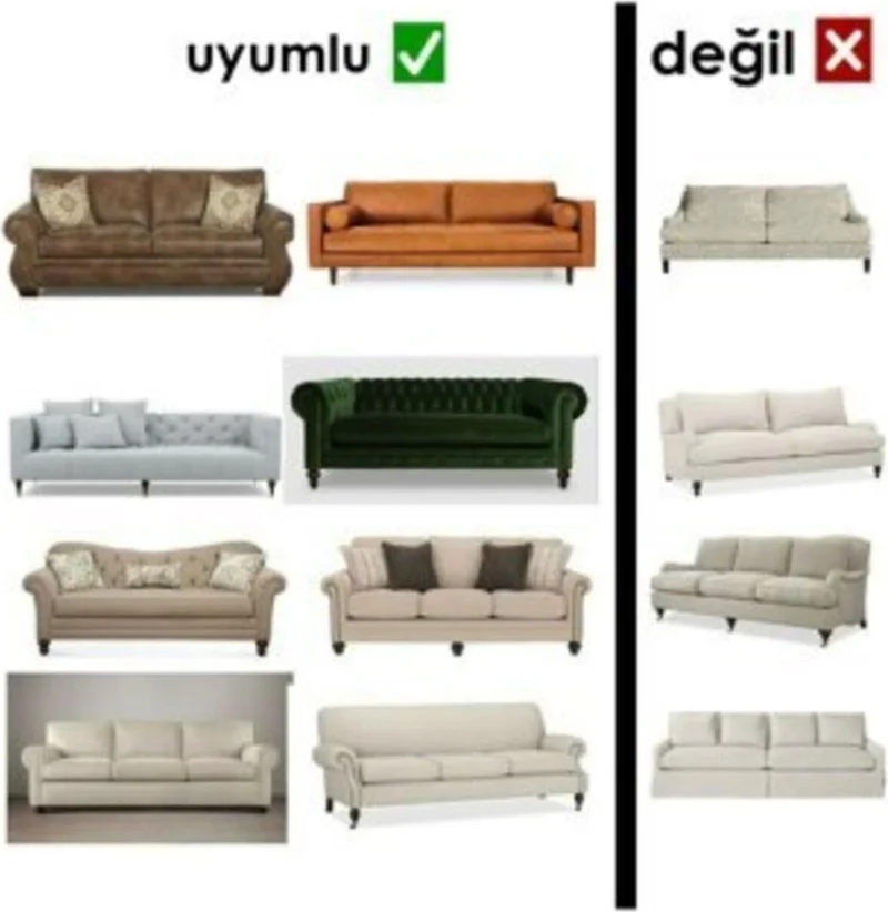 الجيار Bürümcük Sofa Cover Cotton Size Bürümcük 3 Seater Beige