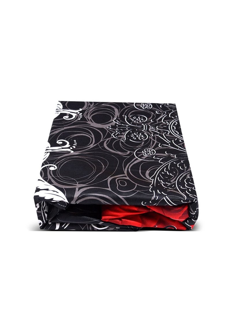 Family Bed - stic Bed sheet satin cotton 4 pieces size 180 x 200 cm Model 4011 from Family Bed - Image 1