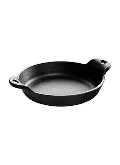 LODGE Seasoned Heat-Treated Round Cast Iron Mini Serving Dish Black 14 oz HMSRD  - Image 1