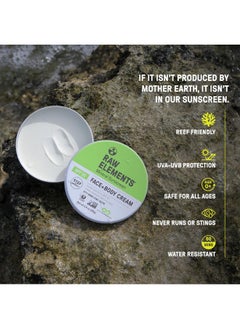 raw elements Raw Elements Face and Body Mineral Sunscreen SPF 30 Tin, Organic Sunblock Daily Protection, Non Toxic Reef Safe, Water Resistant, Cruelty Free, Plastic Free, 3 oz (Pack of 1)  - Image 4