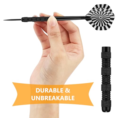 accmor سهام أكمور المعدنية، سهام حديدية، سهام معدنية احترافية، مجموعة سهام معدنية، سهام معدنية للوحة السهام، 18 قطعة - Image 4