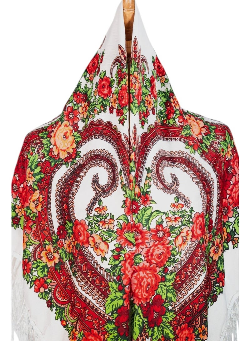 دىدانيالا شال نسائي قطن بشرّابات من أمّاليا - Image 3