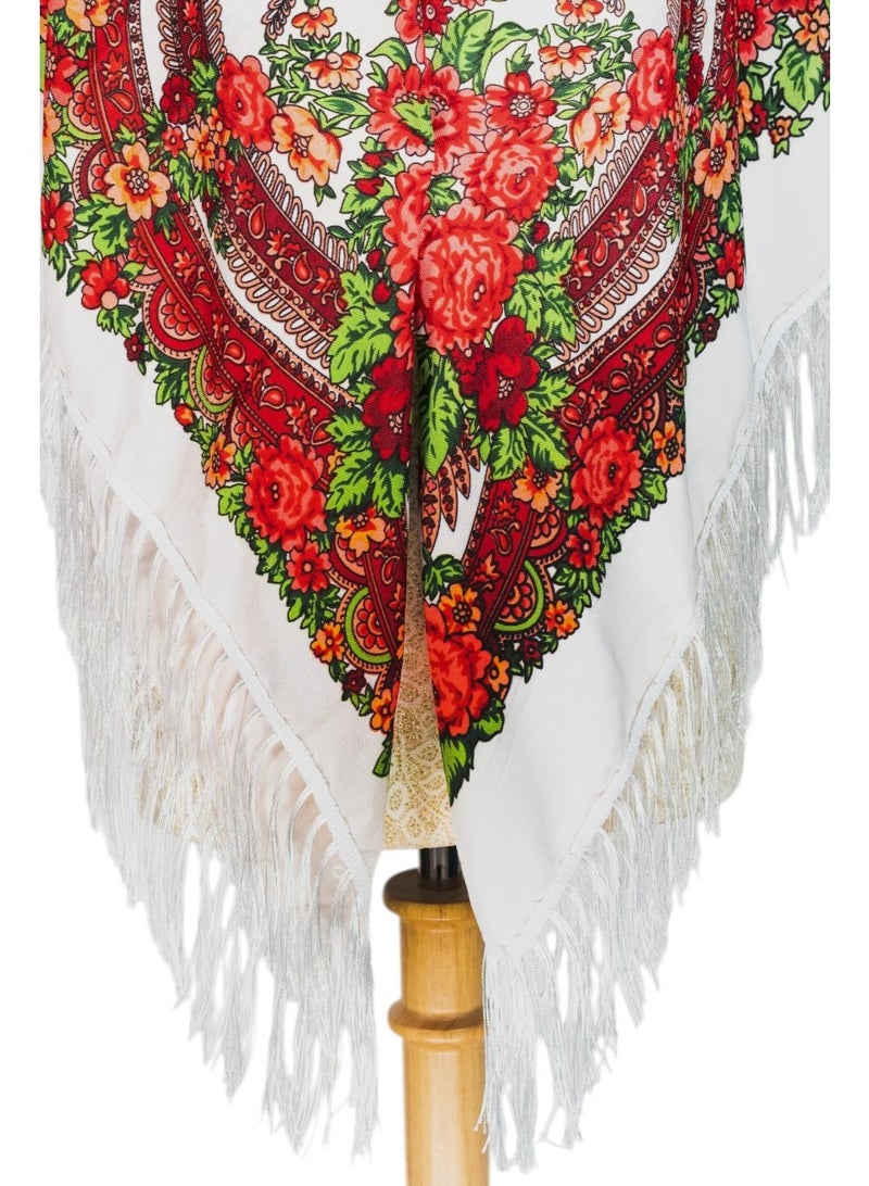 دىدانيالا شال نسائي قطن بشرّابات من أمّاليا - Image 5