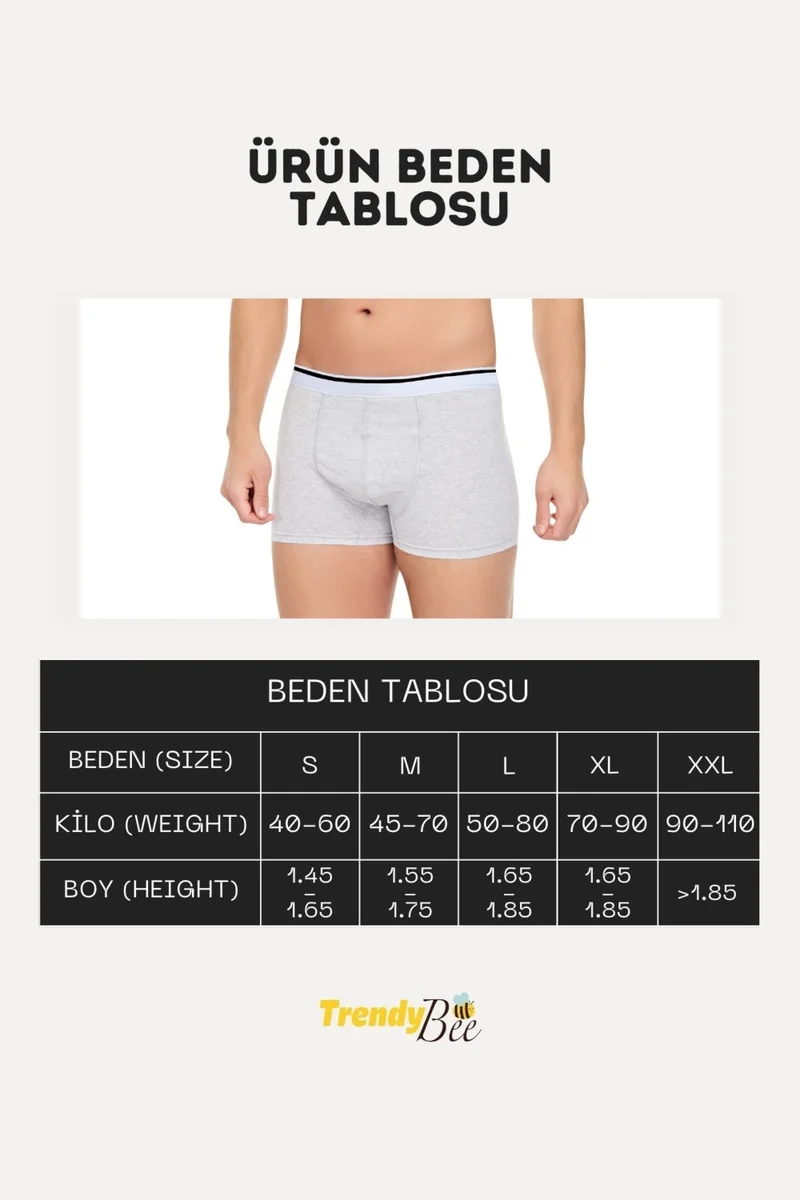 Cenko Men's 3 Pieces Lycra Slim Fit Thin Fabric Suitable for Daily Use Economic Boxer in Special Package
