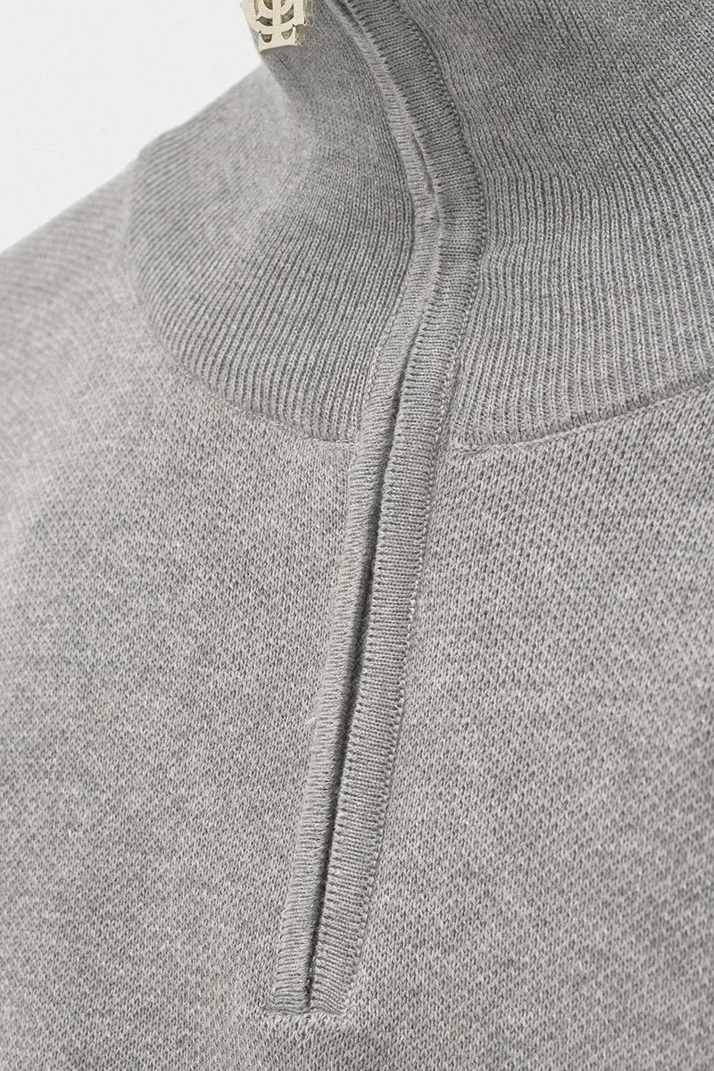 Giesto Light Grey GIESTO Men's Cotton Sweater for Men | Best Price UAE