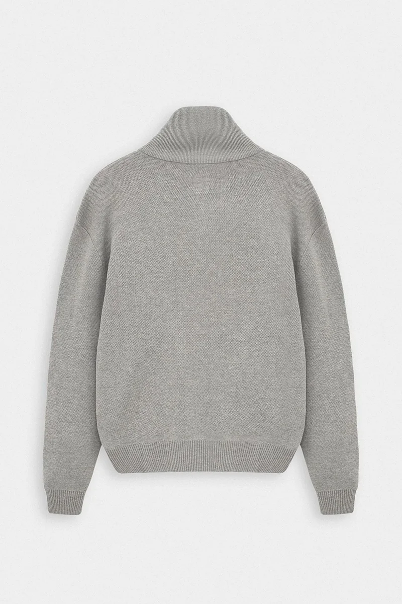 Giesto Light Grey GIESTO Men's Cotton Sweater for Men | Best Price UAE