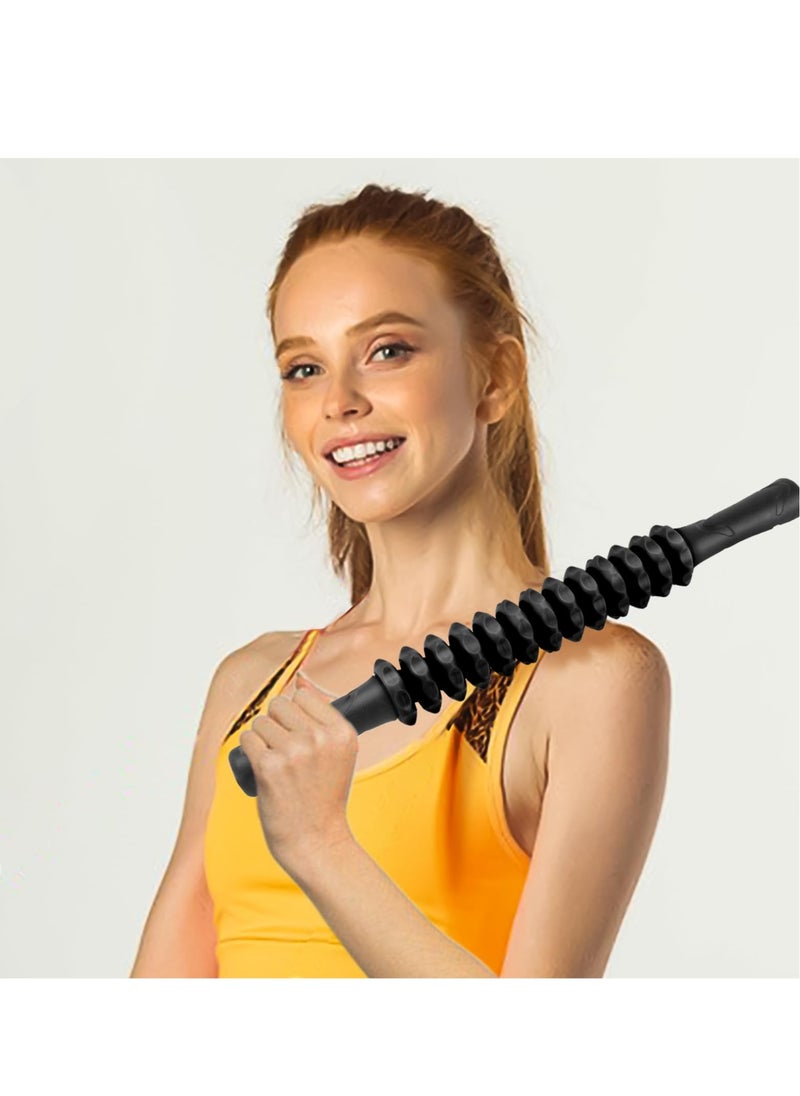 Excefore Muscle Roller Stick, Body Massage Stick, Deep Tissue Massage Stick, Release Myofascial Trigger Points Reduce Muscle Soreness Tightness Leg Cramps & Back Pain, Help Calf, Leg, Back Recovery  - Image 3