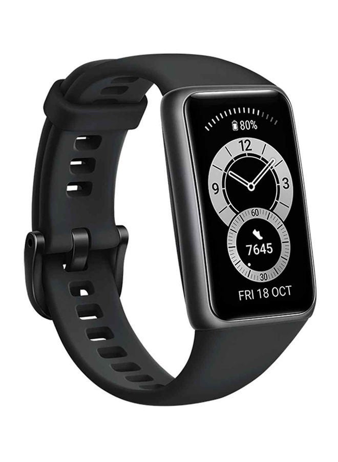 HUAWEI Band 6 All-Day SPO2 Monitoring Fullview Display 2 Weeks Battery Life 1.47 inch Graphite Black - Image 1