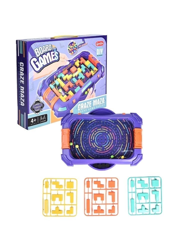 CRAZE Magnetic Maze Logic Board Game for Kids – Brain Teaser Puzzle Toy with Colorful Paths & Shapes, STEM Learning Activity Toy - Image 2